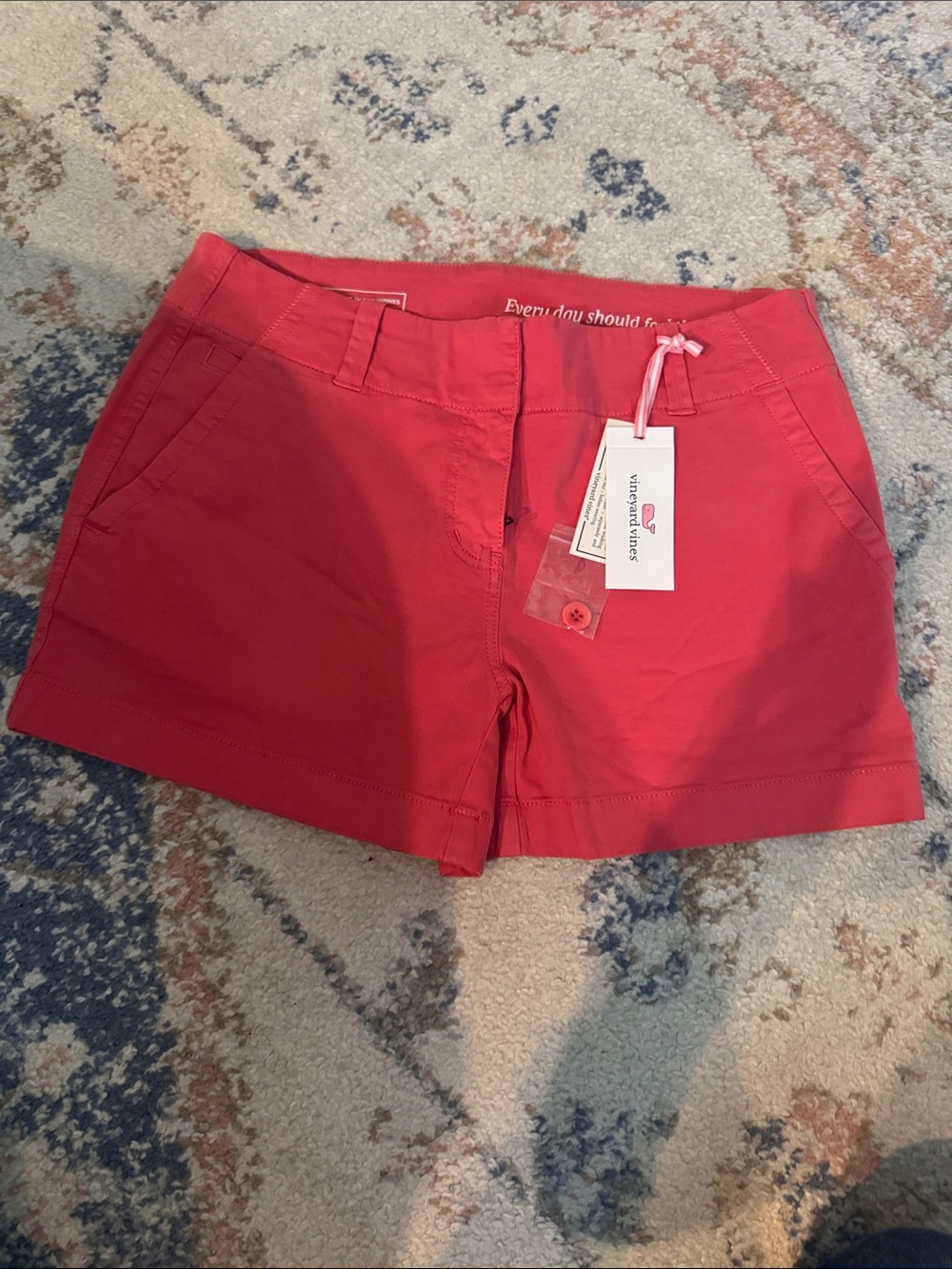 Vineyard Vines Coral Pink Women's Chino Shorts